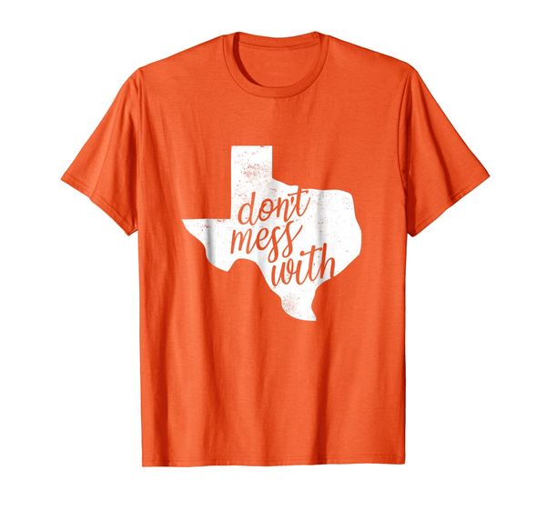 

don't mess with t-shirt for texas men and women, White;black