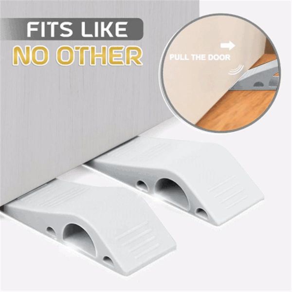 

door catches & closers 1/2/3pcs rubber ser windproof and anti-pinch safety wedge anti-collision clip block doorssupport
