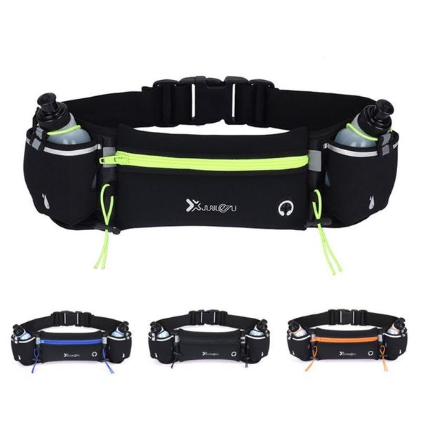

outdoor bags running waist bag water bottle pocket belt multifunctional fitness kettle camping hiking pack