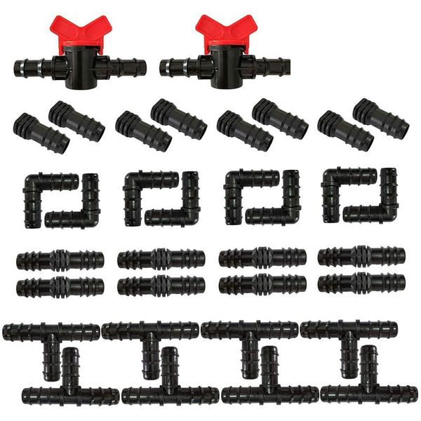 

watering equipments irrigation fittings kit, barbed connectors for 34 piec water hose connector