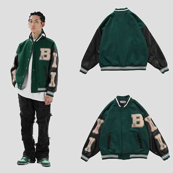 

summer coat ladi spring et harajuku temperament european and american hip-hop baseball uniform women street faux leather, Black