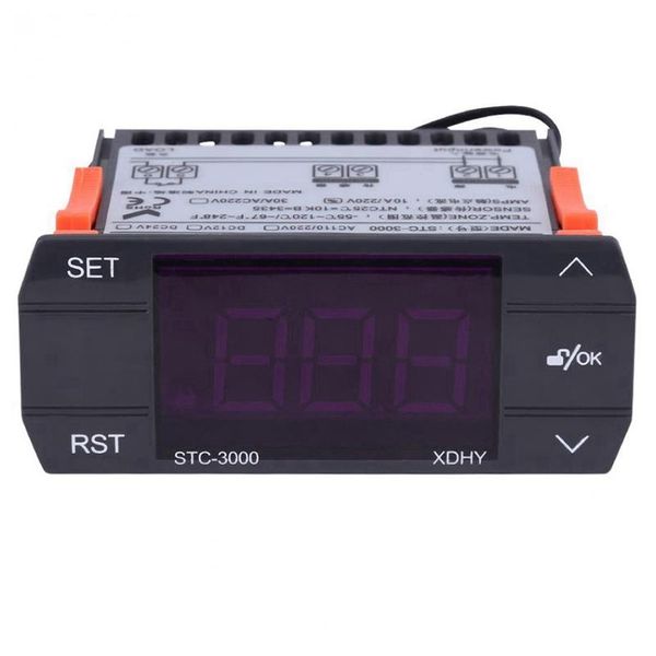 

smart home control stc-3000 110v-220v 30a press digital temperature controller thermostat with sensor controlling tool