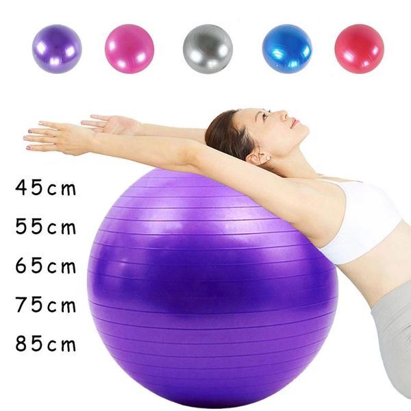 

fitness balls yoga ball thickened explosion-proof exercise home gym pilates equipment 45cm/55cm/65cm/75cm/85cm