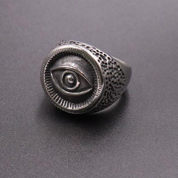 

cluster rings drop ship solid back all seeing eyes masonic for men women rock roll antique of evidence ason, Golden;silver