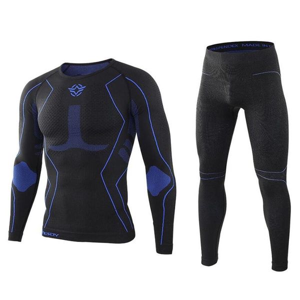 

men's thermal underwear seamless stretching set men women breathable sports riding hiking camping equipment clothing ka201, Black;white