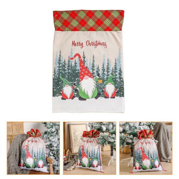 

gift wrap 1 pc christmas drawstring shopping bag adorable reusable storage