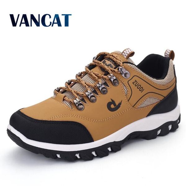 

2020 new brand fashion outdoors sneakers waterproof men's shoes men combat desert casual shoes zapatos hombre big size 39-48, Black