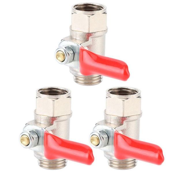 

watering equipments 3pcs full port ball valve lead brass mini shut off switch inner wire outer thread for water home garden