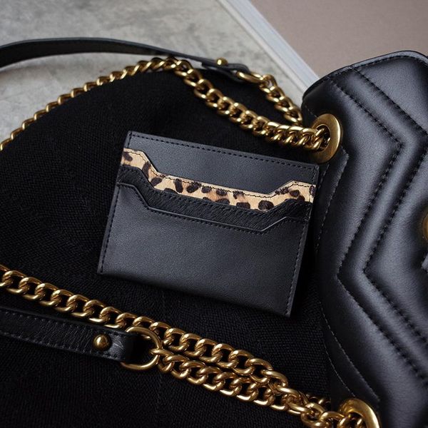 

card holders women fashion leather holder mini coin purse bag large capacity multiple slots girls leopard cute wallet, Brown;gray