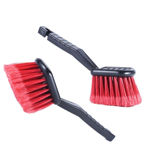 

car sponge cleaner with red bristle and black handle washing tools motorcycle cleaning wash detailing brush