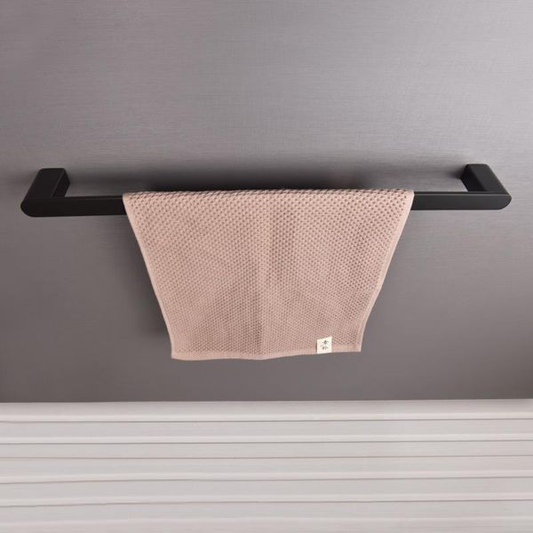 

towel racks toilet bar black holder bathroom stainless steel rack single pole wall mounted fixed hanger