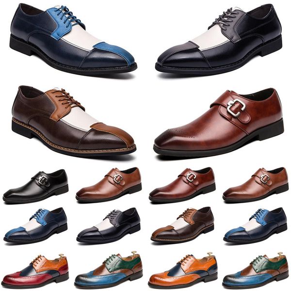 

2021 luxury men casual shoes black brown red loafers outdoor flat slip on fashion mens trainers sneakers size 40-47 color6