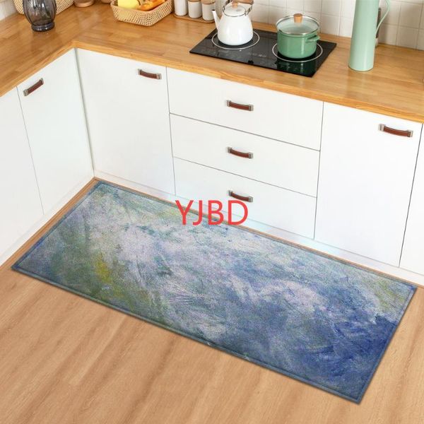 

carpets marble kitchen carpet absorbent mat doormat for entrance door 3d wood grain pattern bedroom hallway long floor anti-slip rug