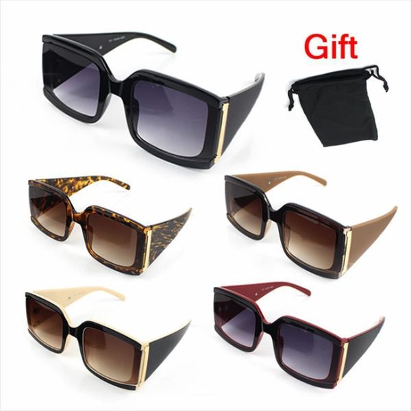 

big frame square sunglasses women fashion latter uv400 vintage glasses, White;black
