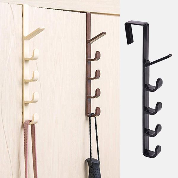 

hooks & rails bedroom door hanger clothes hanging rack plastic home storage organization over the purse holder for bags