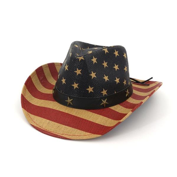 

wide brim hats western cowboy hat for men women summer fishing outdoor woven fashion retro straw, Blue;gray