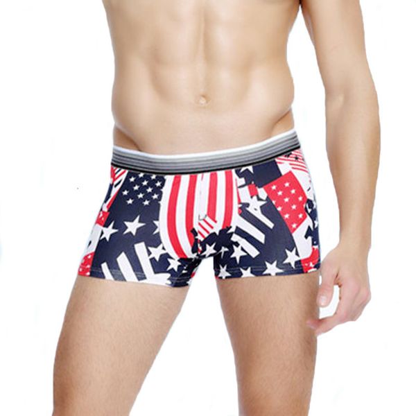

ice boxer men's cartoon underwear male boxers homme comfortable breathable shorts print men underpants, Black;white