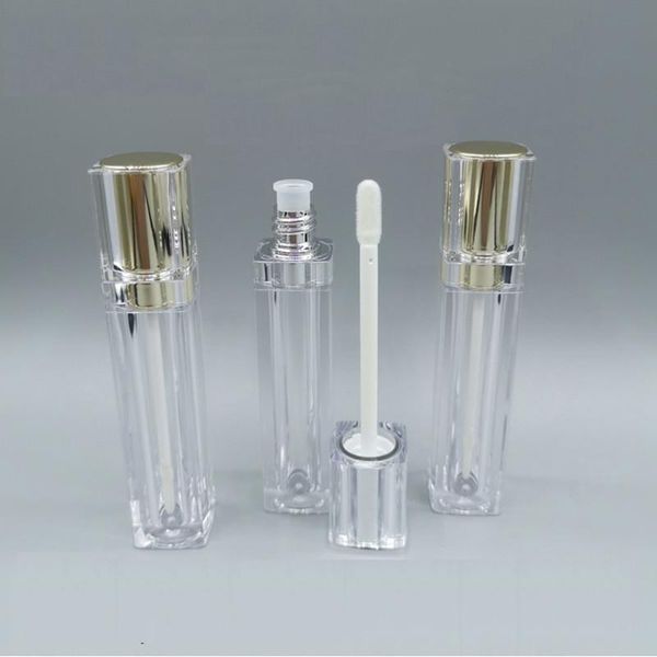 

storage bottles & jars wholesale 8ml empty lip gloss tube container plastic liquid lipstick bottle diy lipgloss tubes square clear