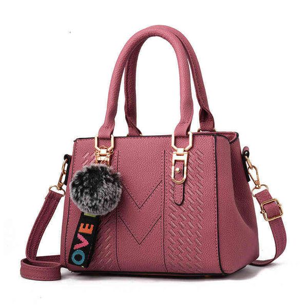 

hbp non-brand bag women's hand simple shoulder fashion versatile mother's messenger middle age sport.0018