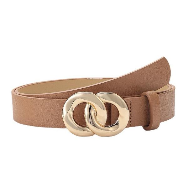 

belts fashion chain buckle women's belt press decoration ladies pure color simple and versatile dress 2021, Black;brown