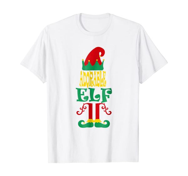 

funny xmas shirt adorable elf dwarf family matching gifts, White;black