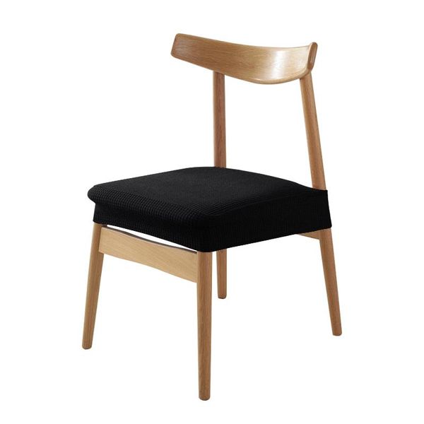 

chair covers 6pcs/set armless universal modern solid multifunction dining slipcovers restaurant home jacquard stretch waterproof