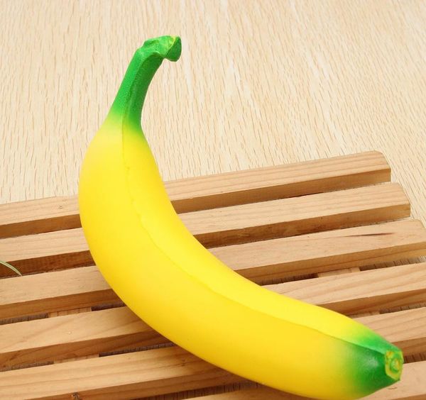 

banana 18cm yellow squishy toys super squeeze slow rising kawaii squishies simulation fruit bread kid toy decompression