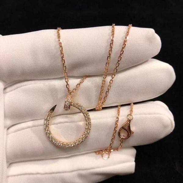 

chains sight simple style geometric charm chain necklaces fashion brand jewelry delicate crystal pendant&necklaces for women gift, Silver