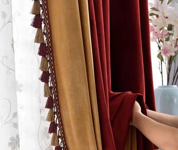 

curtain & drapes burgundy blue velvet curtains for living room