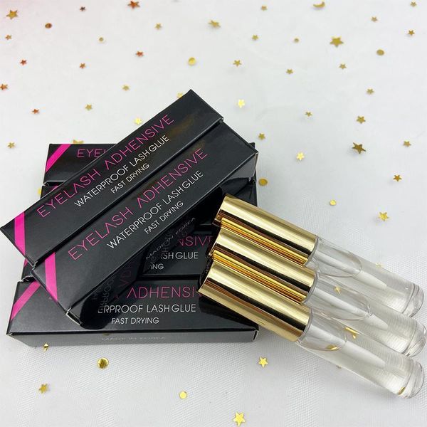 

glue wholesale 10pcs eyelash waterproof clear-white dark-black false eyelashes glass makeup adhesive cosmetic tools1