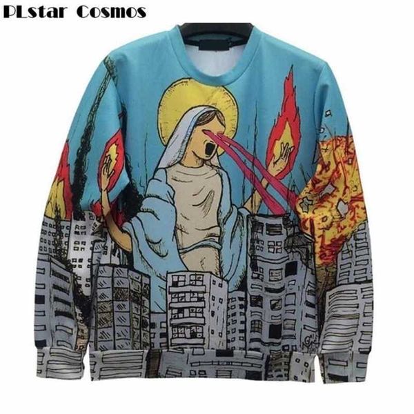 

fashion 3d print sweatshirts men/women's sweatshirt enchantress pullover hoodies size s-5xl 211014, Black