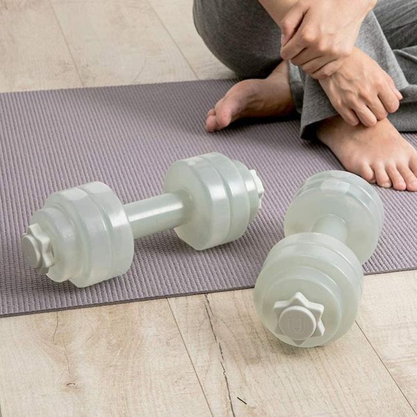 

mini portable pe dumbbell durable women's plastic water-filled fitness body yoga machine dumbbells