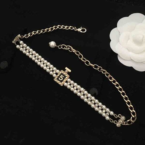 

necklace pearl collarbone chain light luxury niche neckchain 2021 short choker small c style, Silver