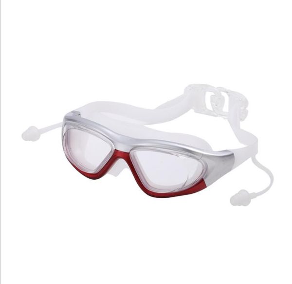 occhiali da allenamento uomo donna grande cornice tappi per le orecchie impermeabili nuova tecnologia antiappannamento forte adesione antiappannamento occhiali da nuoto specchio yakuda galvanica antiappannamento