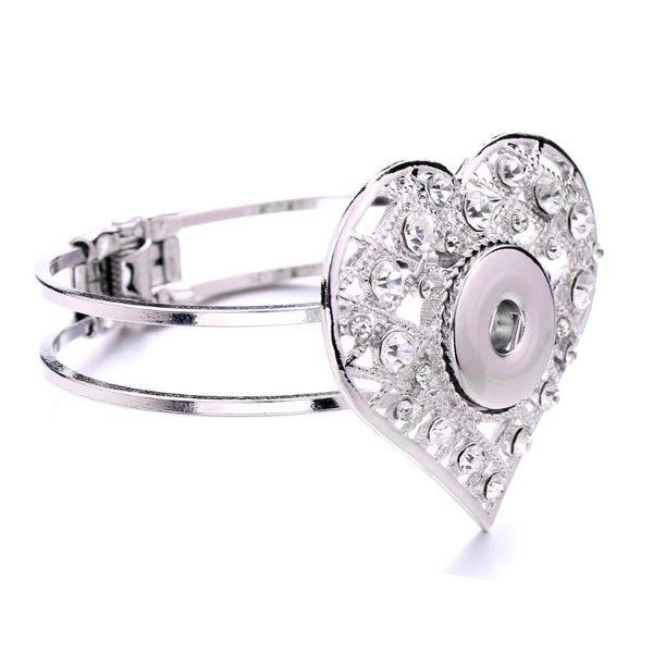 

charm bracelets snap jewelry vintage 18mm metal button bracelet bohemian watches women pulseras, Golden;silver