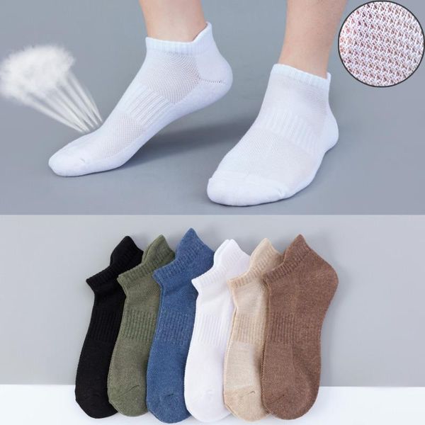 

men's socks product fashion spring and summer high-end cotton white deodorant sweat-absorbent basketball compression happy, Black