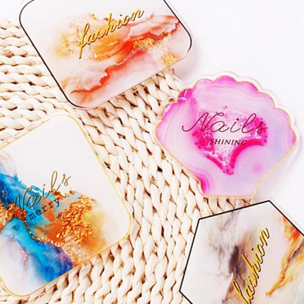

nail art kits 1pc resin stone palette color paint holder drawing mixing display plate po dish