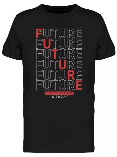 

Future Line Art Tee Men's -Image by Shutterstock, White;black
