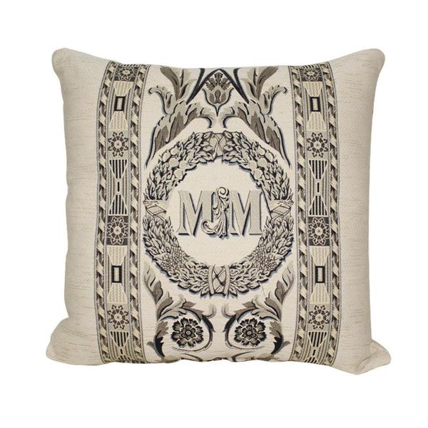 

cushion/decorative pillow high end embroidered cushion cover europe style 2021 decorative flower pattern thicken letter fabric