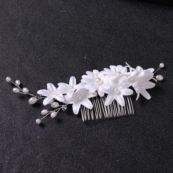

hair clips & barrettes beautiful side comb delicate multi-layer flower piece party date insert jewelry for women girl bn, Golden;silver
