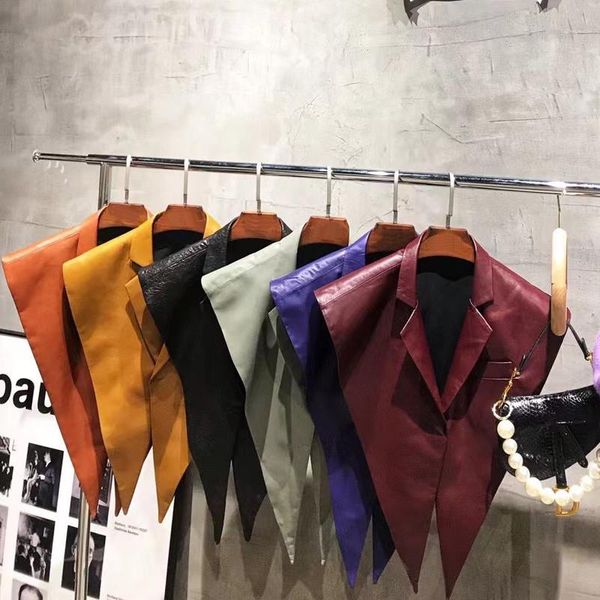 

women's leather & faux 2021 autumn coming real sheep jacket genuine shawl, Black