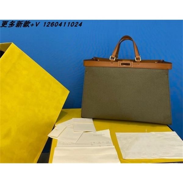 

luxury handbags and storage fend designer 2021 fashion new ff canvas peekaboo jacquard handbag one shoulder messenger ba