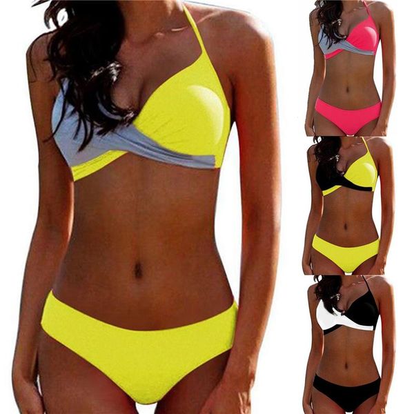 

women's swimwear swimming suit bikini swimsuit 2021 women bathing suits ruffled with high waisted bottom set, White;black