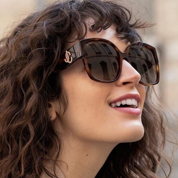 

sunglasses luxury leopard square for women 2021 trendy black gradient sun glasses brand fashion uv40 shades, White;black