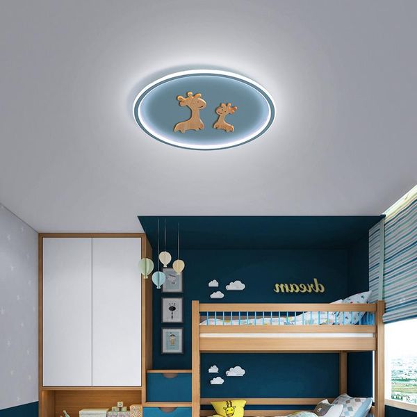 

ceiling lights led lamp children's room boy and girl princess cartoon deer creative round nordic bedroom