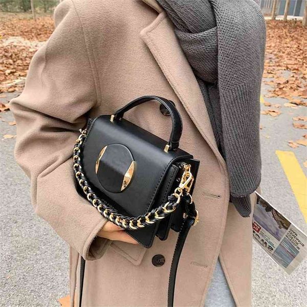 

2020 new women's messenger square single shoulder portable small chain bag