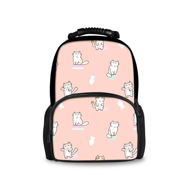 

backpack customizable school bag girl children cute cat print