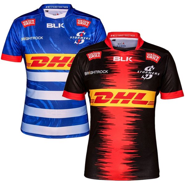 

2021 2022 stormers rugby jersey 21 22 home away size s-5xl shirt, Black;gray