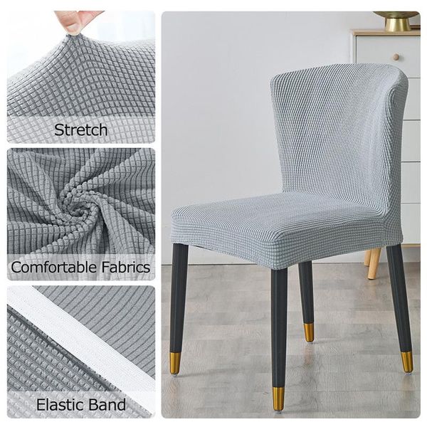 

chair covers 1/2/4/6 pieces spandex back universal stretch curved dining cover for single seat