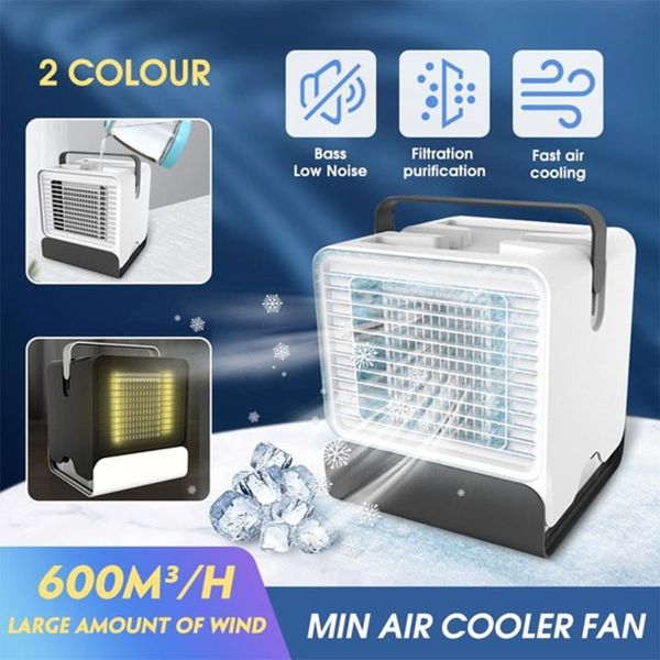 

electric fans mini usb portable air cooler fan conditioner deskcooling humidifier purifier for office bedroom 151x150x171mm